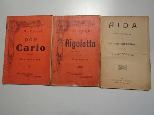 AA.VV. 3 libretti opere. Madella. 1910-13-16