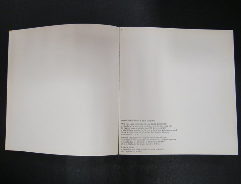 a cura di De Grada Raffaele. Mostra Internazionale della xilografia. …
