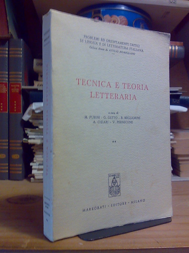 AA.VV. - TECNICA E TEORIA LETTERARIA � 1973