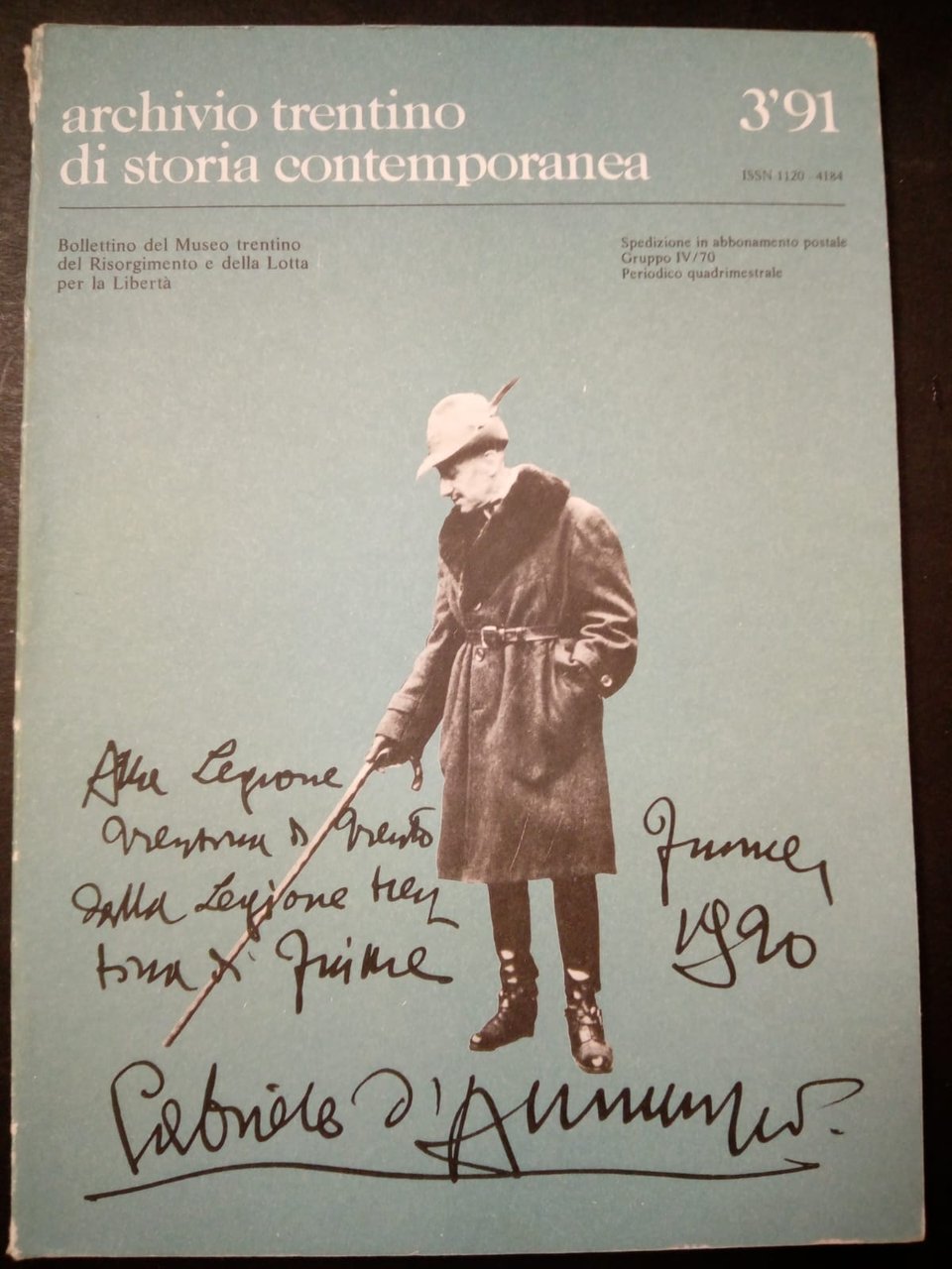 AA.VV. Archivio trentino di storia contemporanea. 1991 N-3. Bollettino del … | Immagine principale