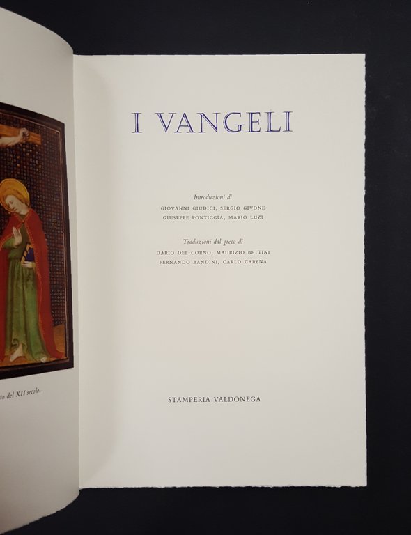 AA. VV. I Vangeli. Stamperia Valdonega. 2001. Tir. lim. 250 …