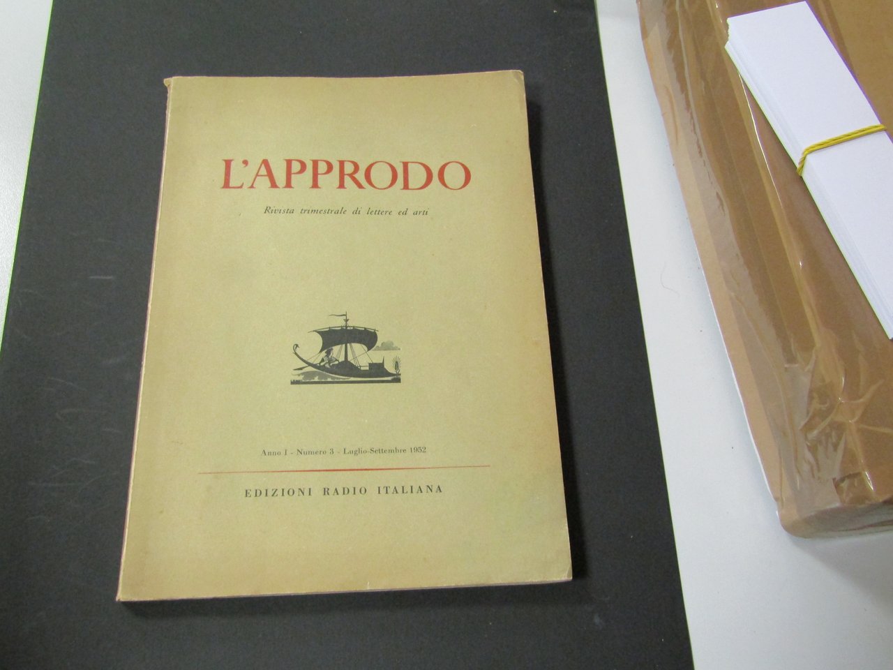 AA. VV. L'approdo Luglio-Settembre 1952. Edizioni Radio Italiana. 1952 - …