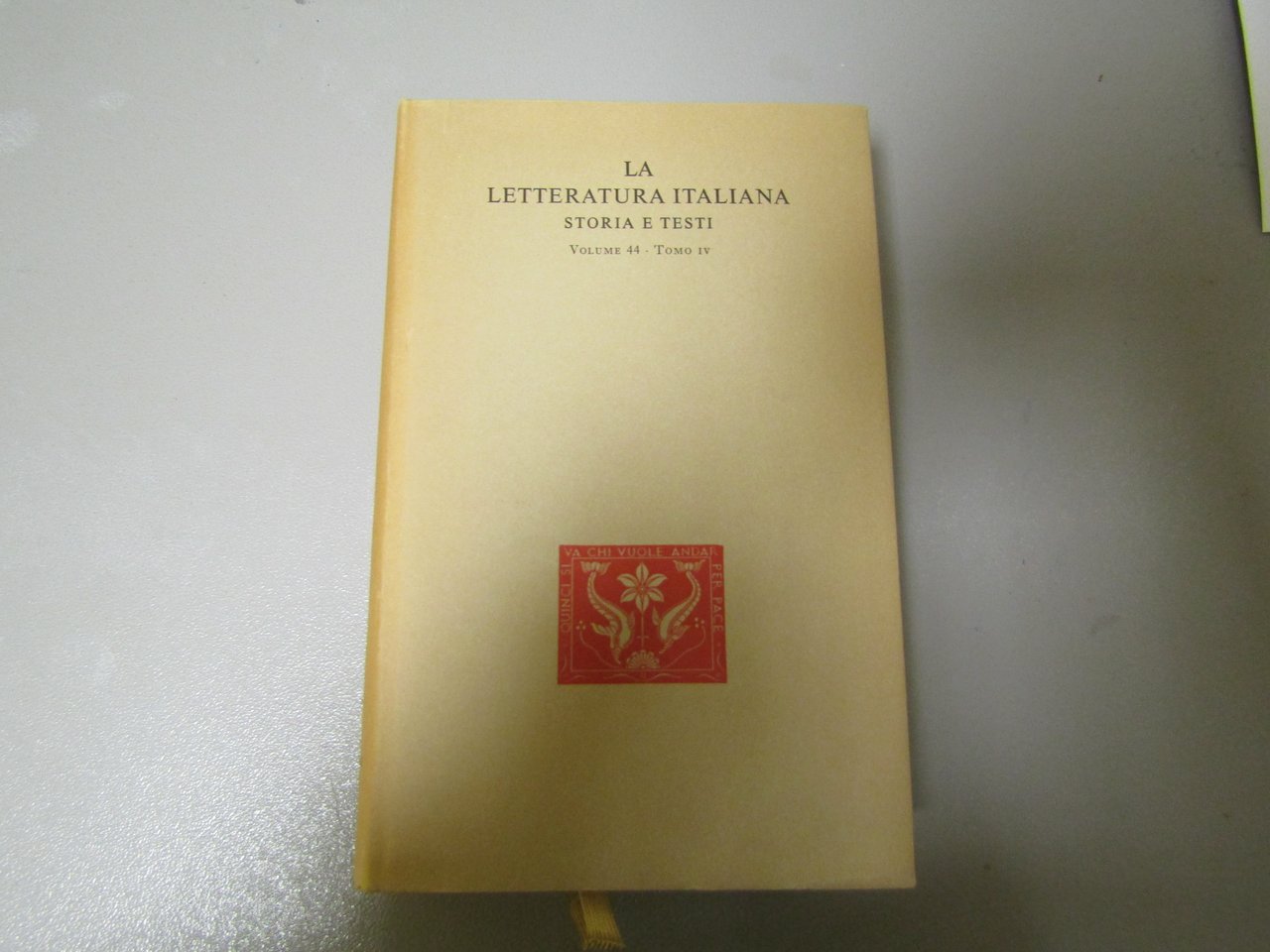 aa.vv. La letteratura italiana storia e testi. Volume 44, tomo …
