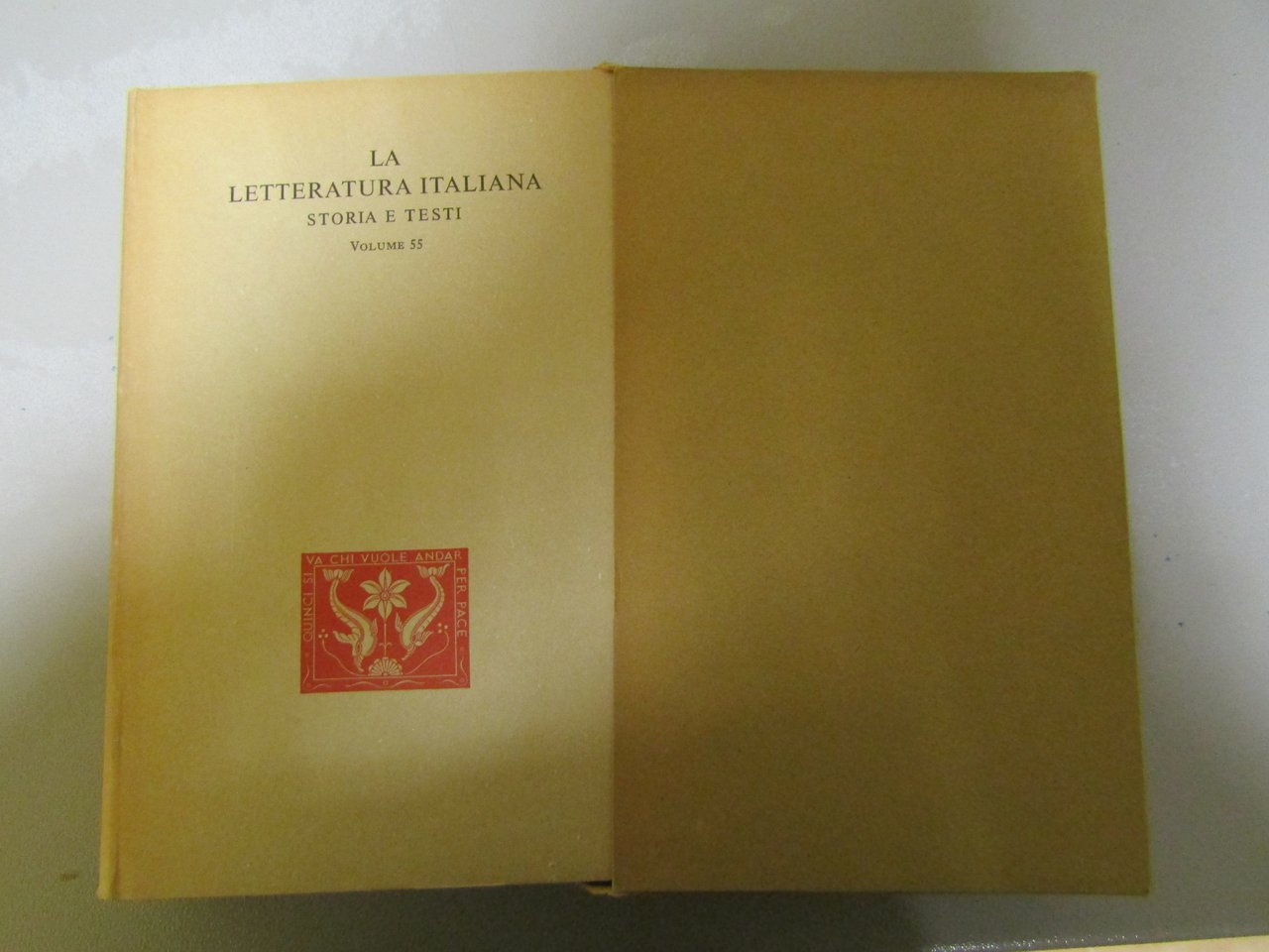 aa.vv. La letteratura italiana storia e testi. Volume 55. Opere …