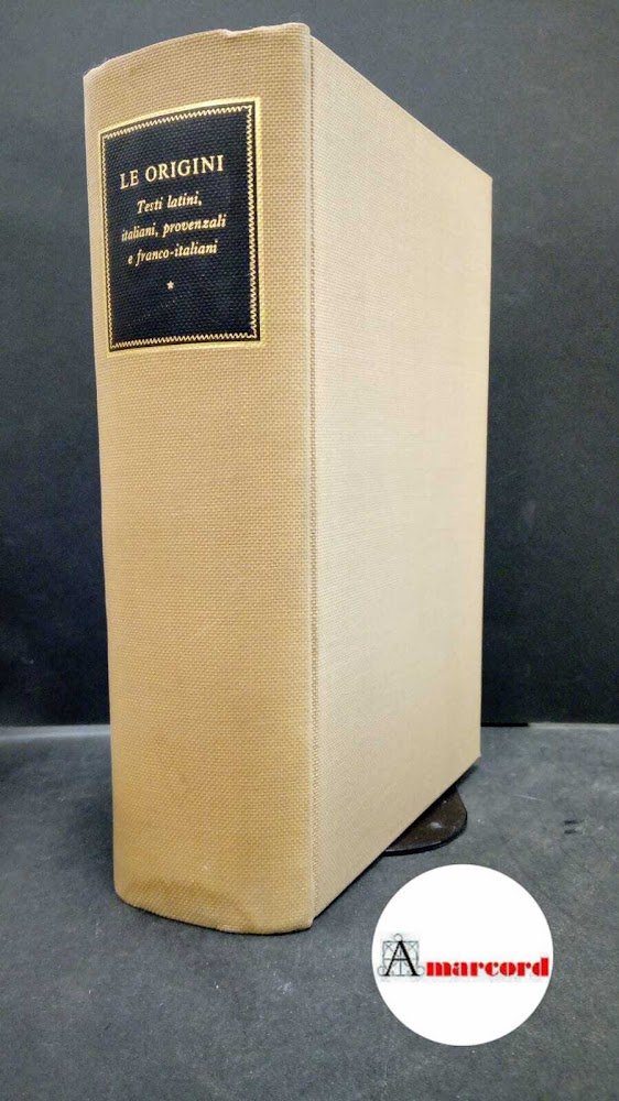 AA.VV., Le origini. Testi latini, italiani, provenzali e franco-italiani, Ricciardi, … | Immagine principale