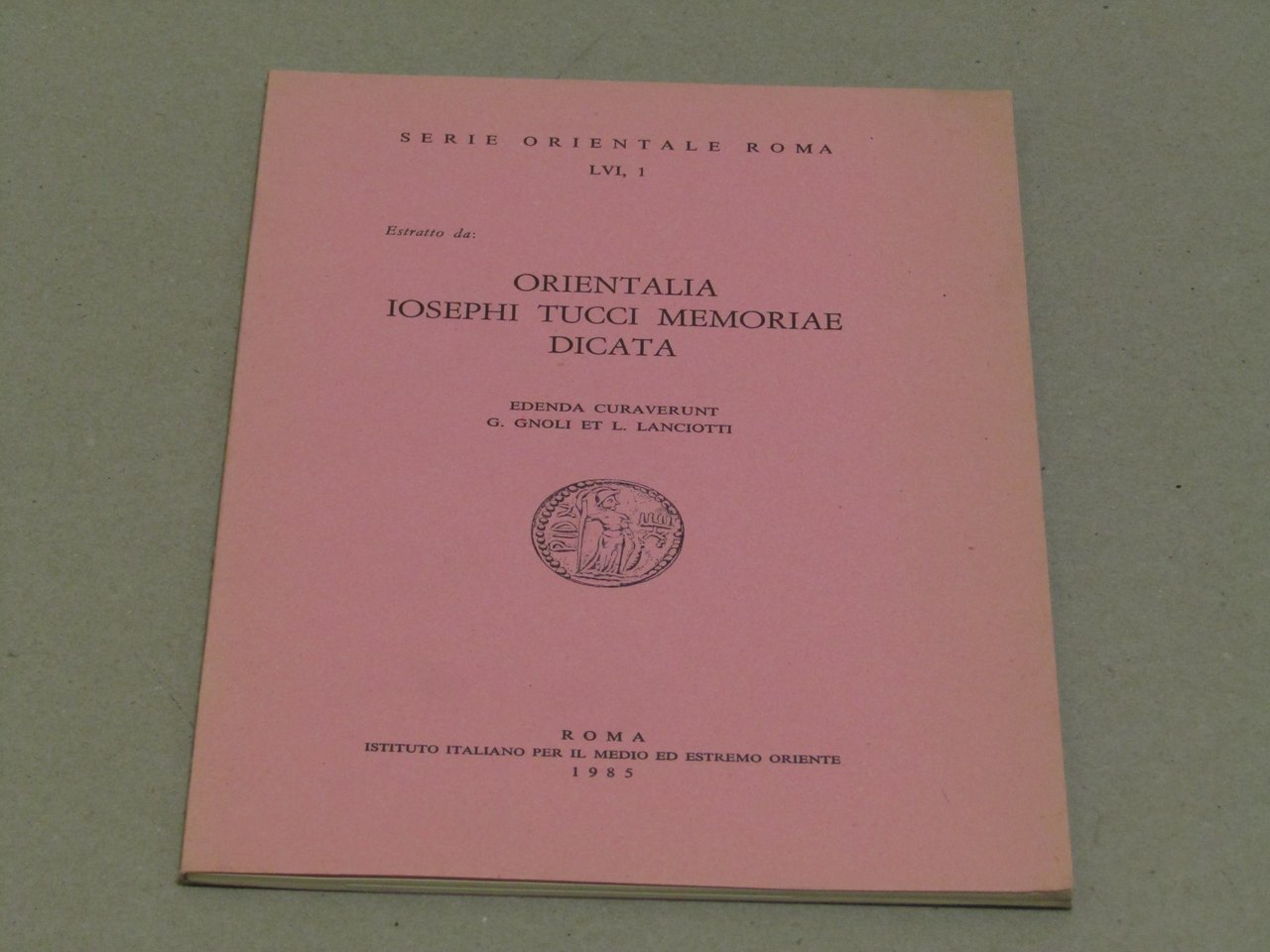 AA. VV. Orientalia Iosephi Tucci memoriae dicata