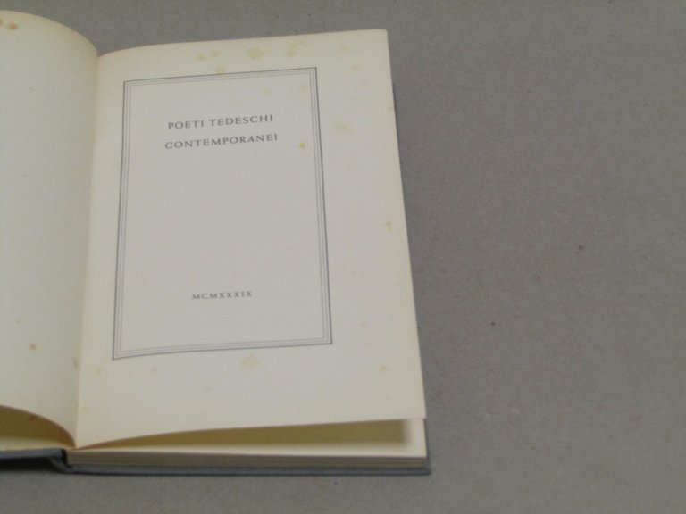 AA. VV. Poeti tedeschi contemporanei