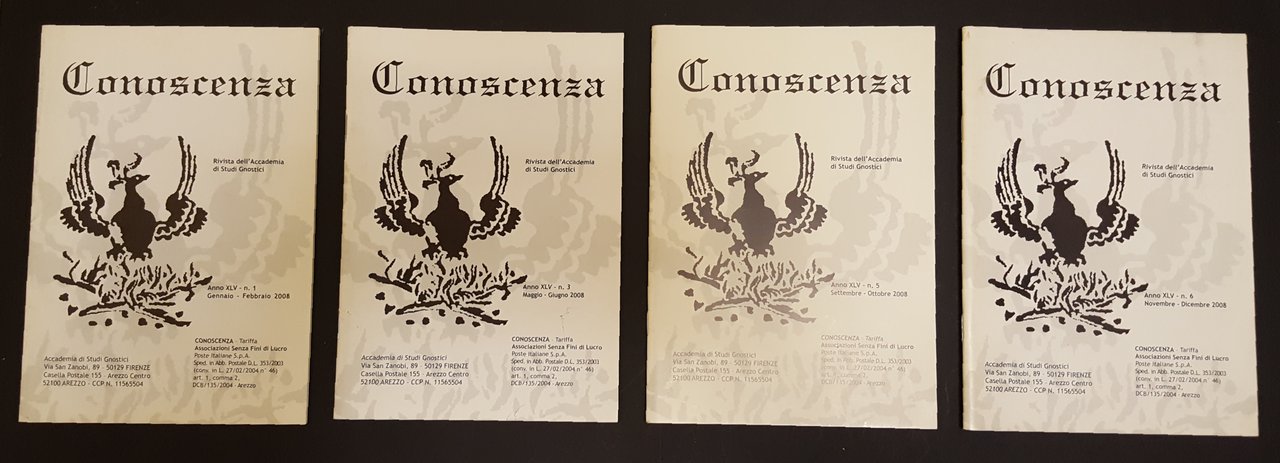AA. VV. Rivista Conoscenza. Accademia di Studi Gnostici. 2008. n. …
