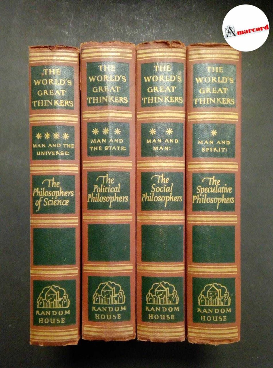 AA.VV., The World's great Thinkers (4 voll.), Random House, 1947. | Immagine principale