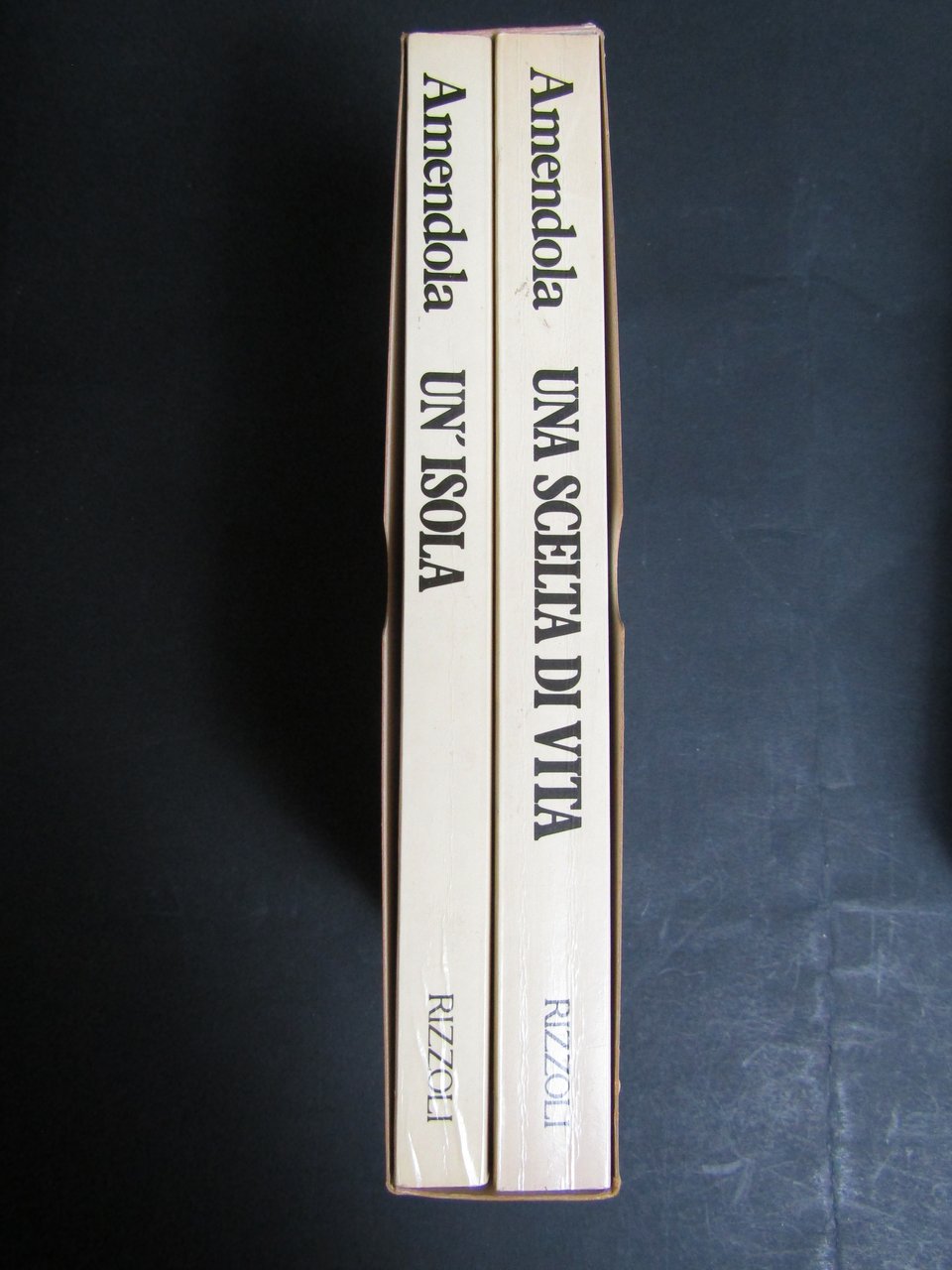 Amendola Giorgio. Una scelta di vita. Un'isola. 2 volumi. Rizzoli. …