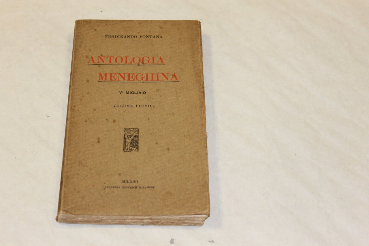 Antologia Meneghina Volume primo e secondo | Immagine principale