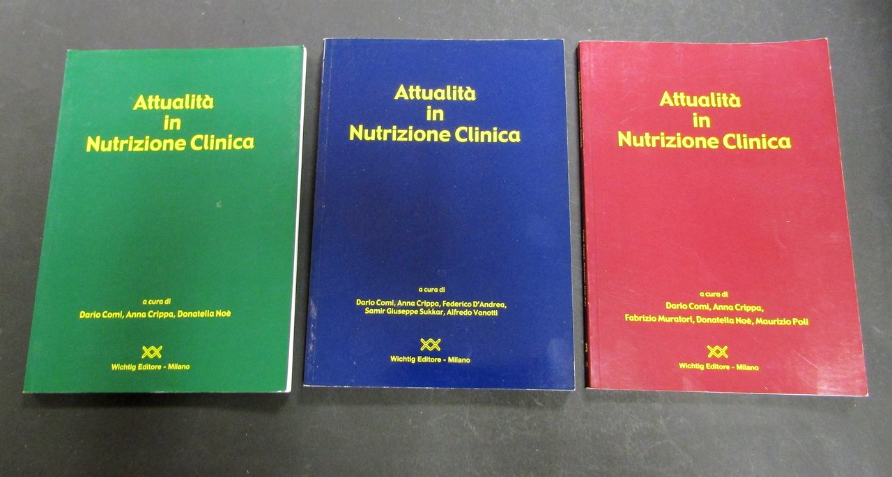 Attualità in Nutrizione Clinica. Wichtig. 2002-2005. 3 voll.