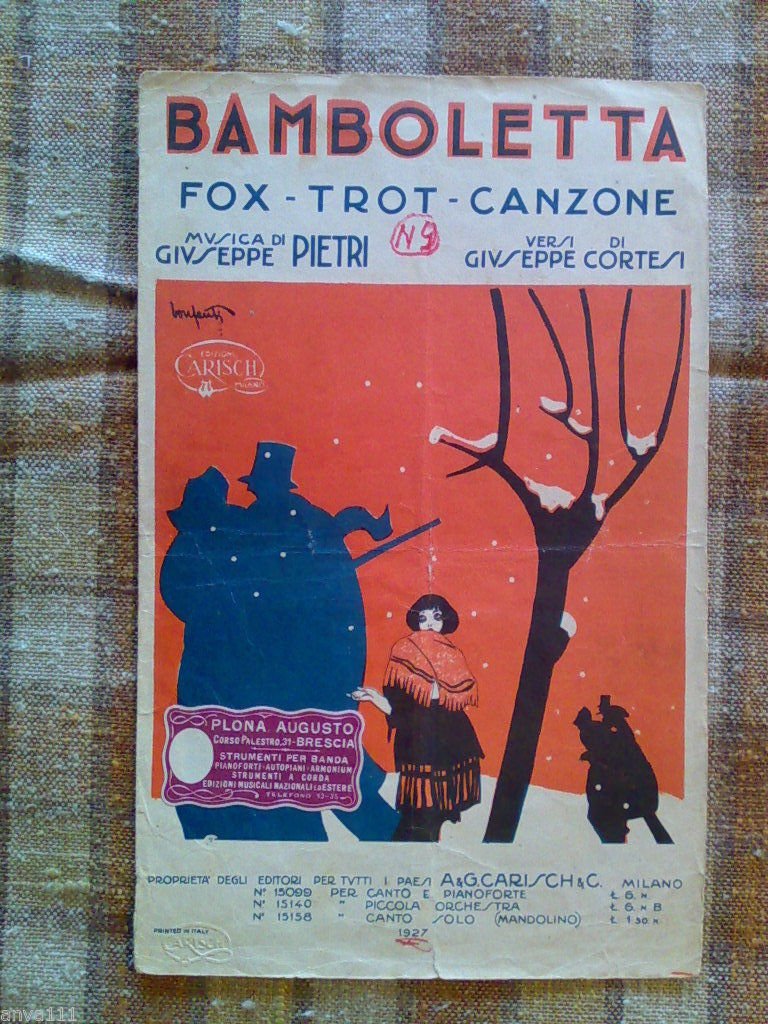 BAMBOLETTTA / Fox Trot / musica e testi - 1927