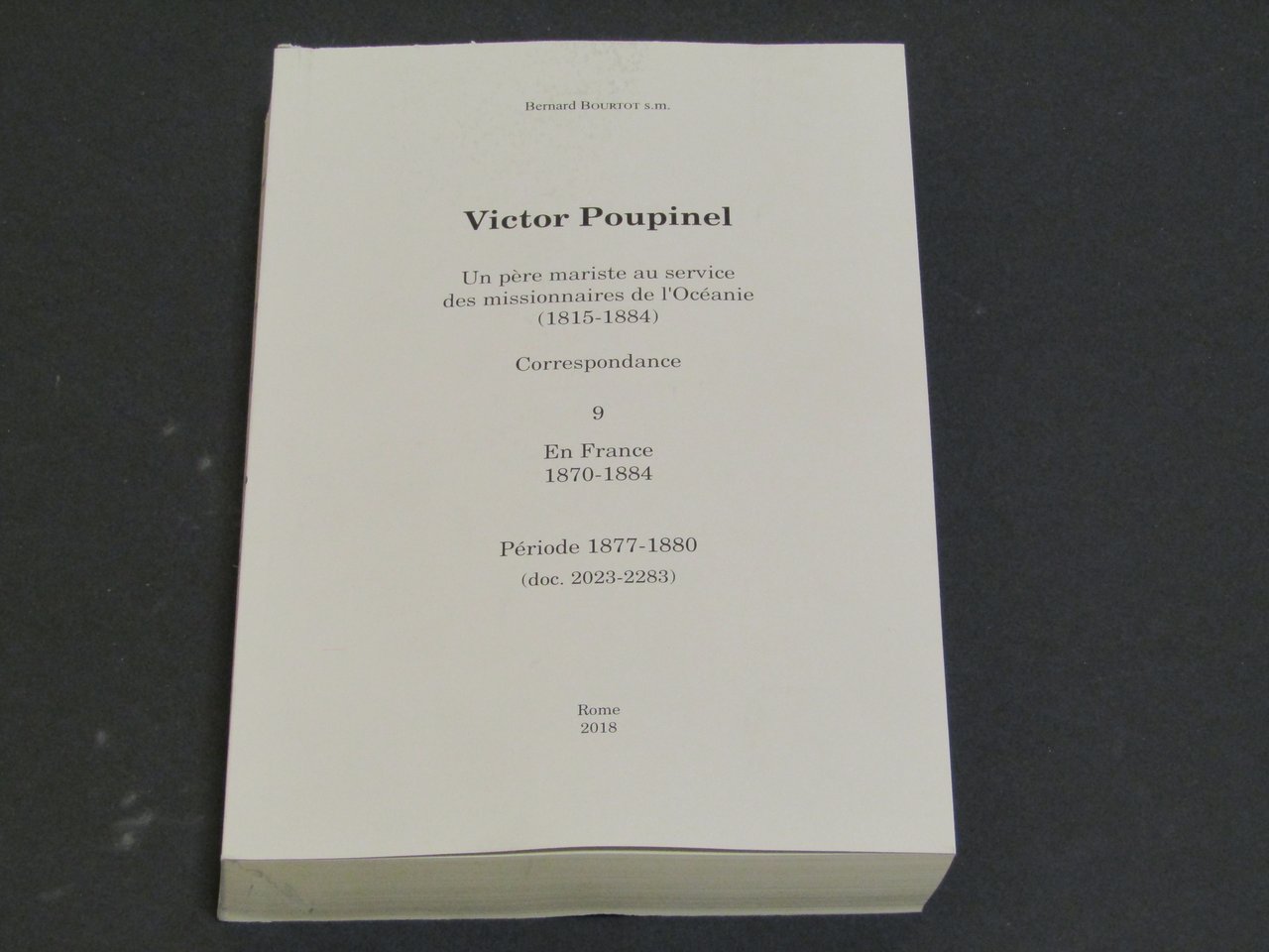 Bernard Bourtot. Victor Poupinel