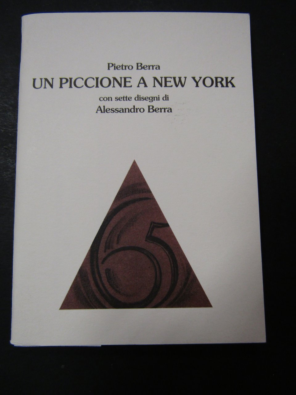 Berra Pietro. Un piccione a New York. Signum edizioni. s.d.