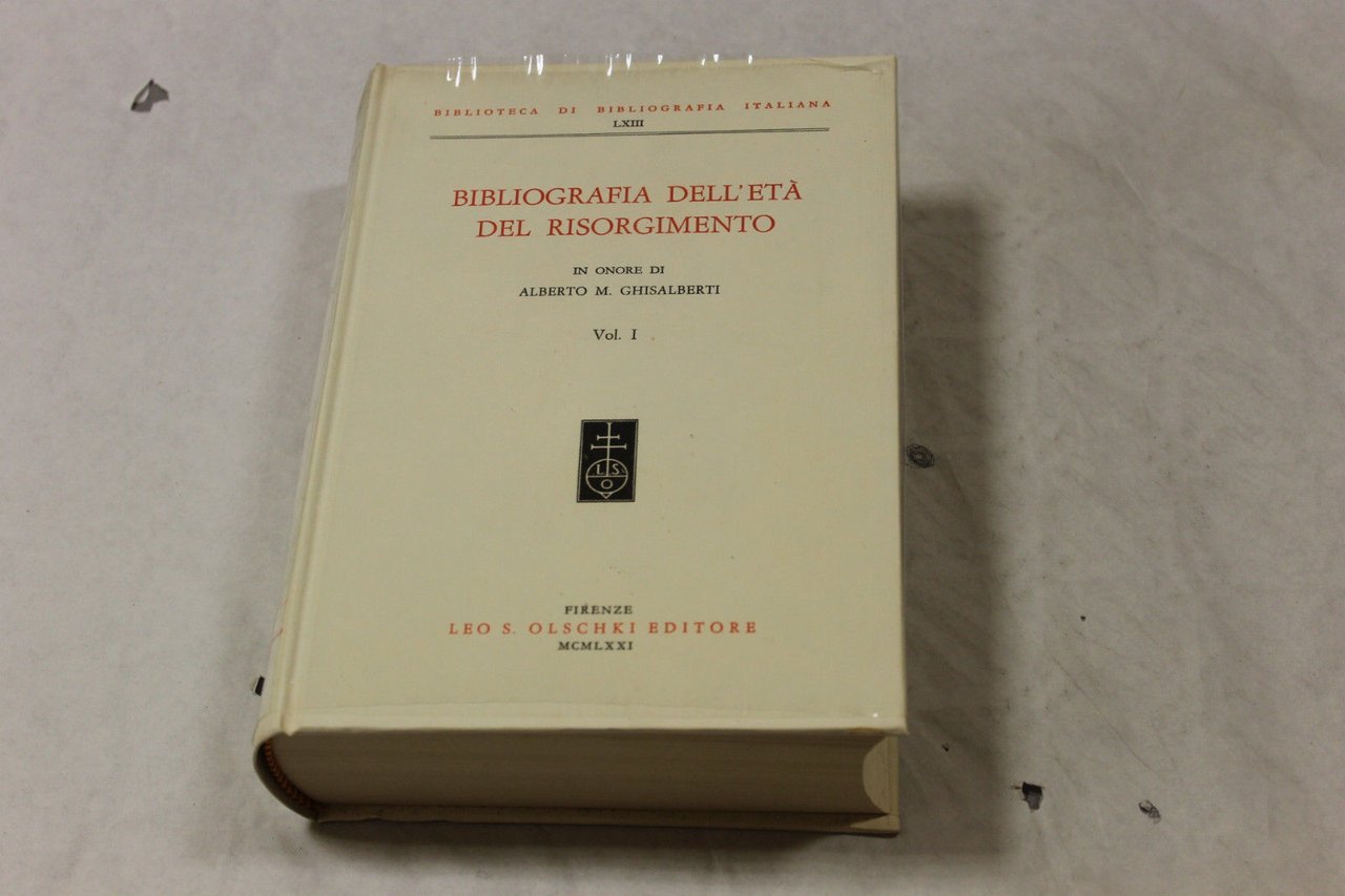 Bibliografia dell'età del Risorgimento. Vol I