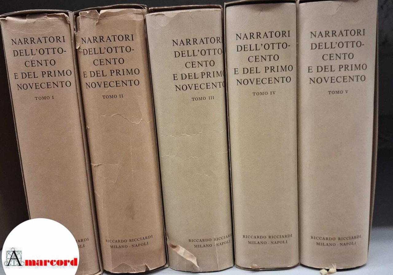 Borlenghi, Aldo. Narratori dell'Ottocento e del primo Novecento 5 voll. … | Immagine principale