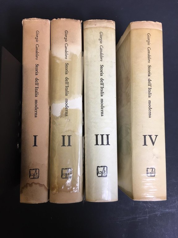 Candeloro Giorgio. Storia dell'Italia moderna. Feltrinelli. 1964/1958/1956/1960 - I. Voll. …