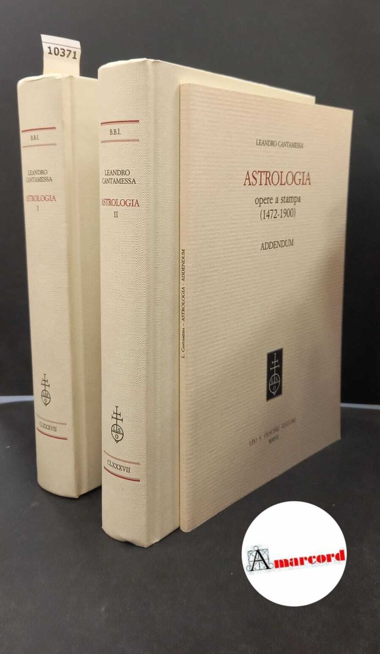 Cantamessa Arpinati, Leandro. Astrologia : opere a stampa 2 voll …