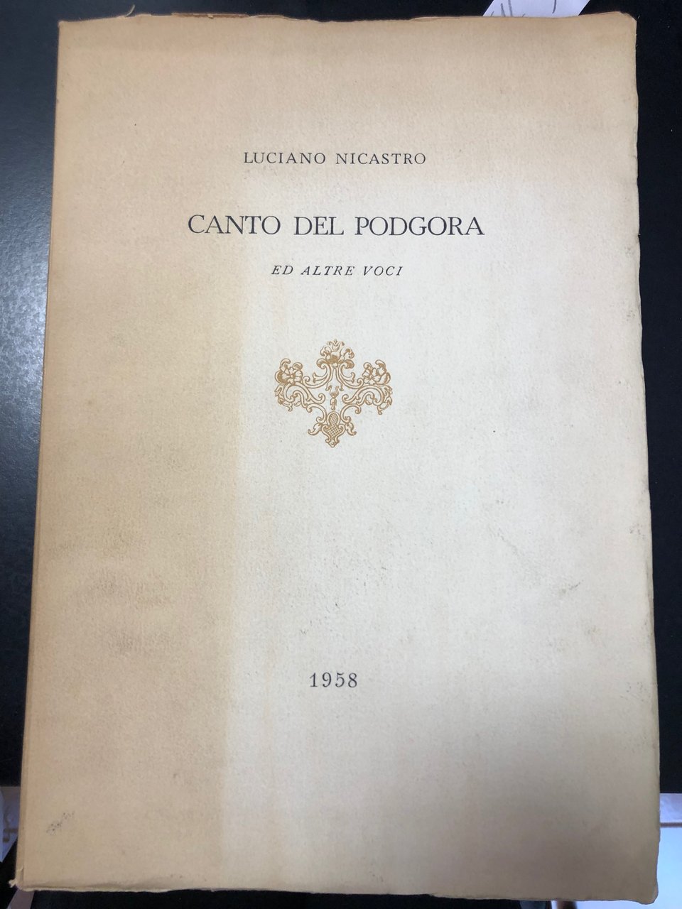 CANTO DEL PODGORA ED ALTRE VOCI,