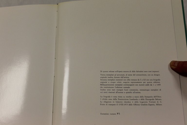 Carlo Ludovico Ragghianti- Salvadori- 1973- esemplare n VI- con litografia …