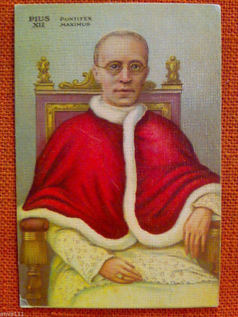 cartolina illustrata - PIUS XII / PONTIFEX MAXIMUS - affrancata …