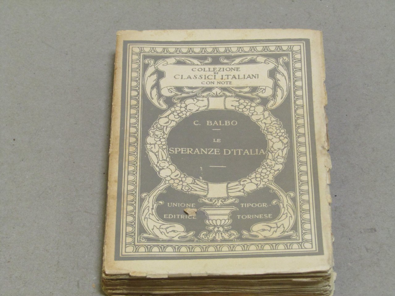 Cesare Baldo. Speranze d'Italia