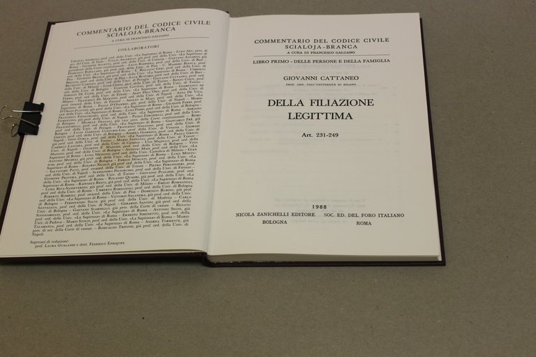 Della filiazione legittima