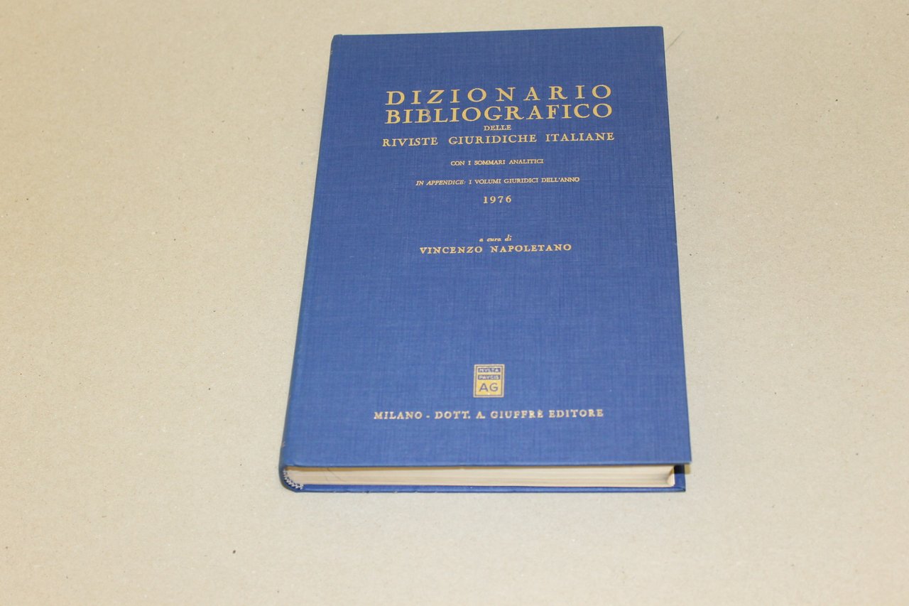 Dizionario bibliografico delle riviste giuridiche italiane 1976