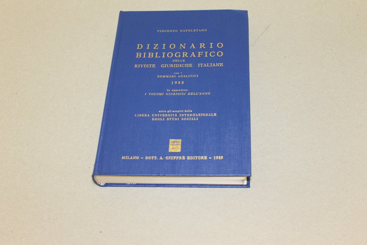 Dizionario bibliografico delle riviste giuridiche italiane 1988