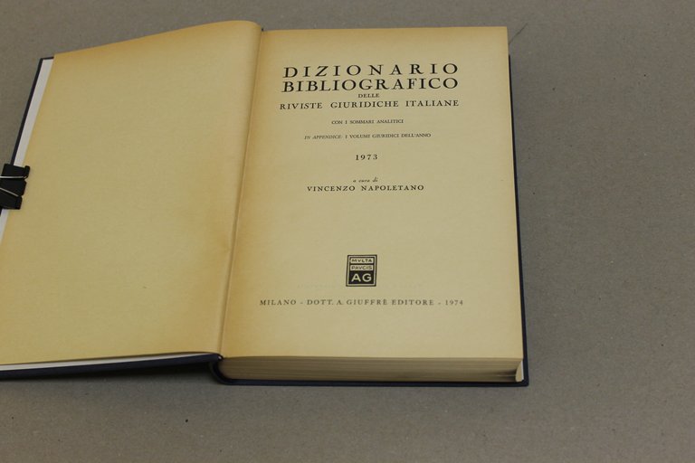 Dizionario delle riviste giuridiche italiane 1973