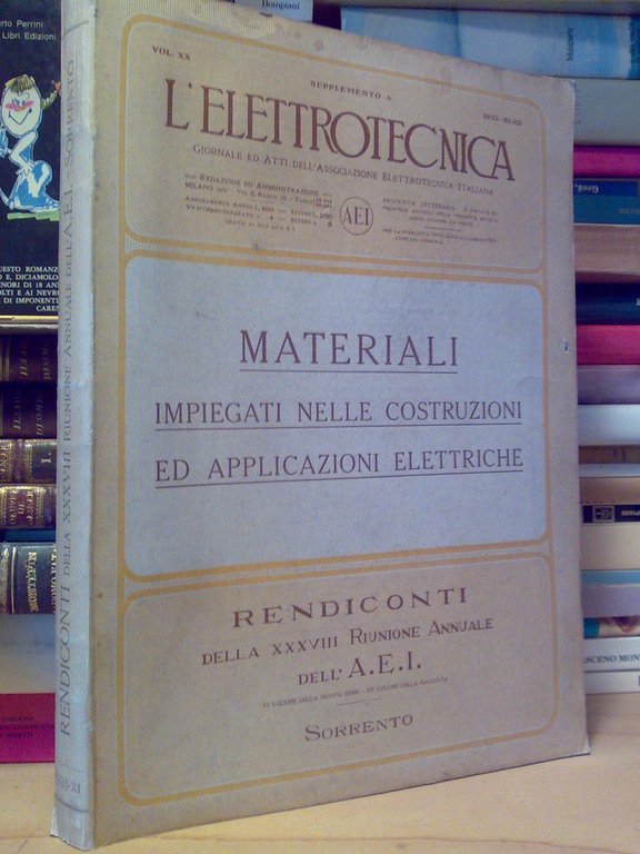 ELETTROTECNICA - MATERIALI IMPIEGATI NELLE COSTRUZIONI