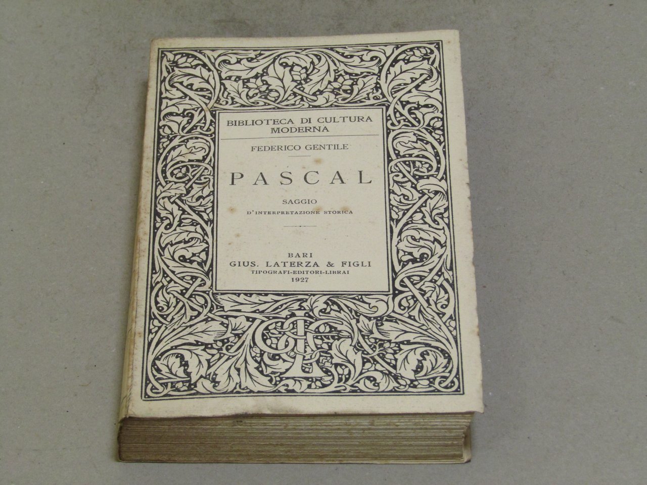 Federico Gentile. Pascal