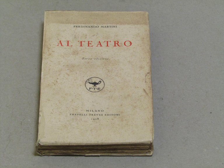 Ferdinando Martini. Al teatro