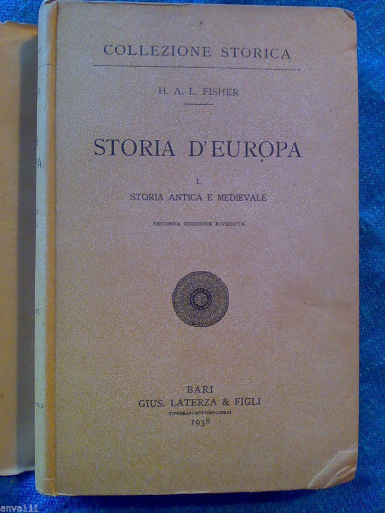 FISCHER, STORIA D'EUROPA - 1938 3 VOL.