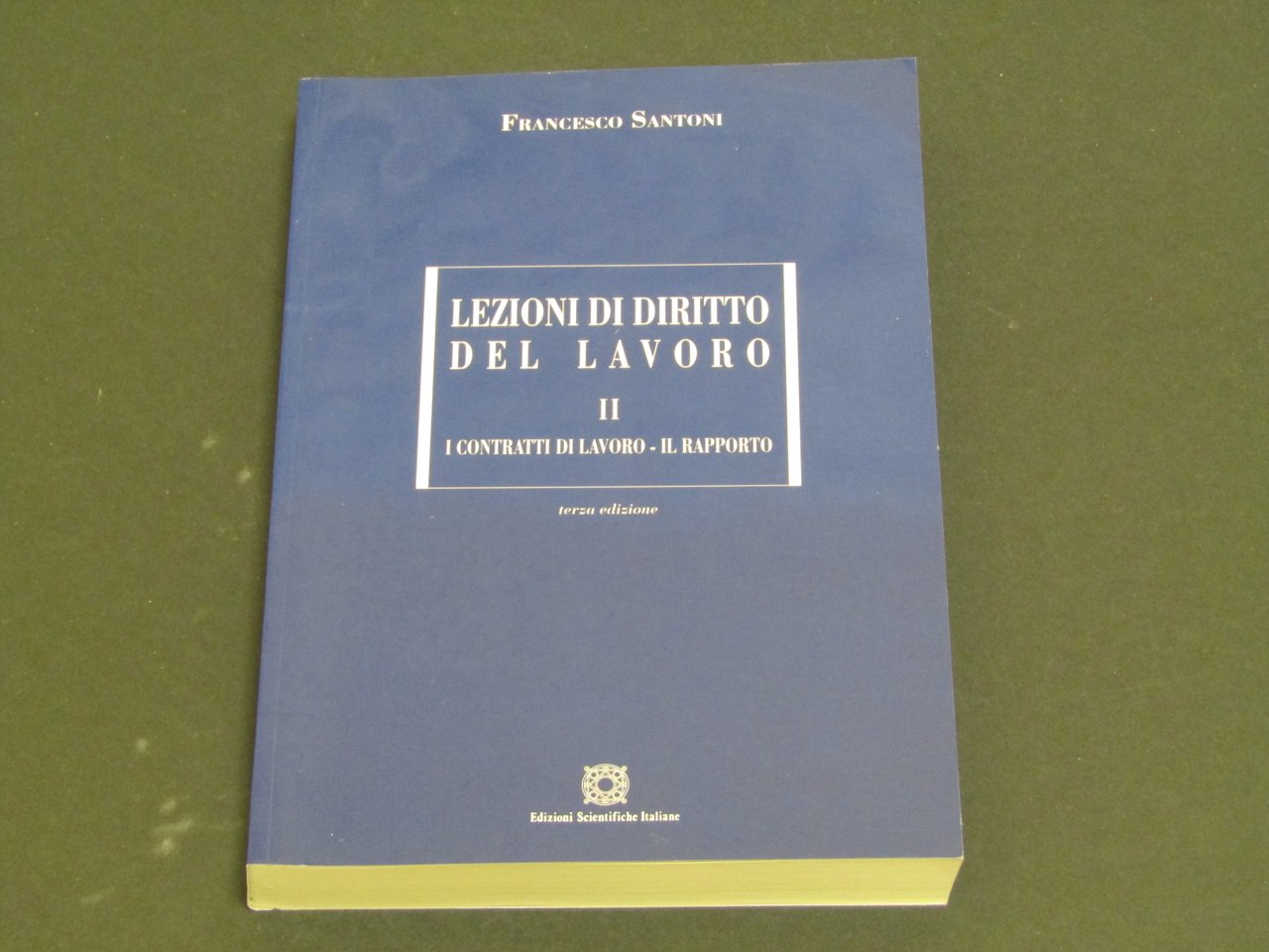 Francesco Santoni. Lezioni di Diritto del Lavoro