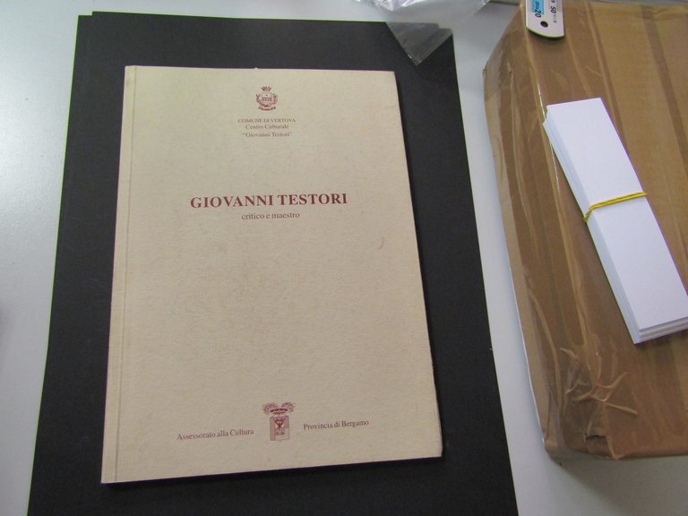 Giovanni Testori. a cura di Panzeri Fulvio. Assessorato alla Cultura Provincia di Bergamo. 1996 - I