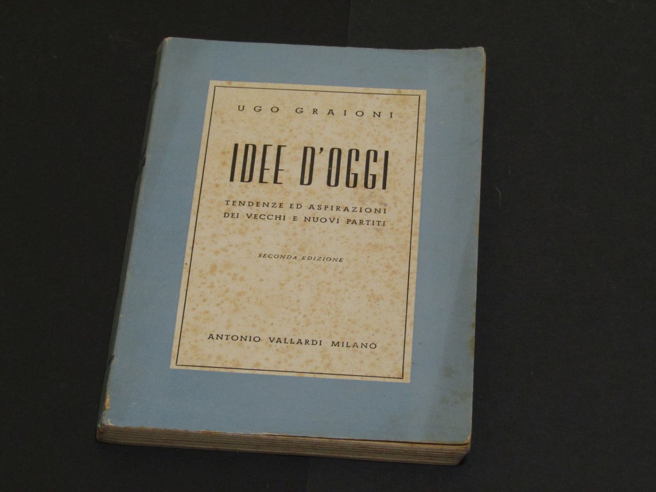 Graioni Ugo. Idee d'oggi. Antonio Vallardi. 1945 - II