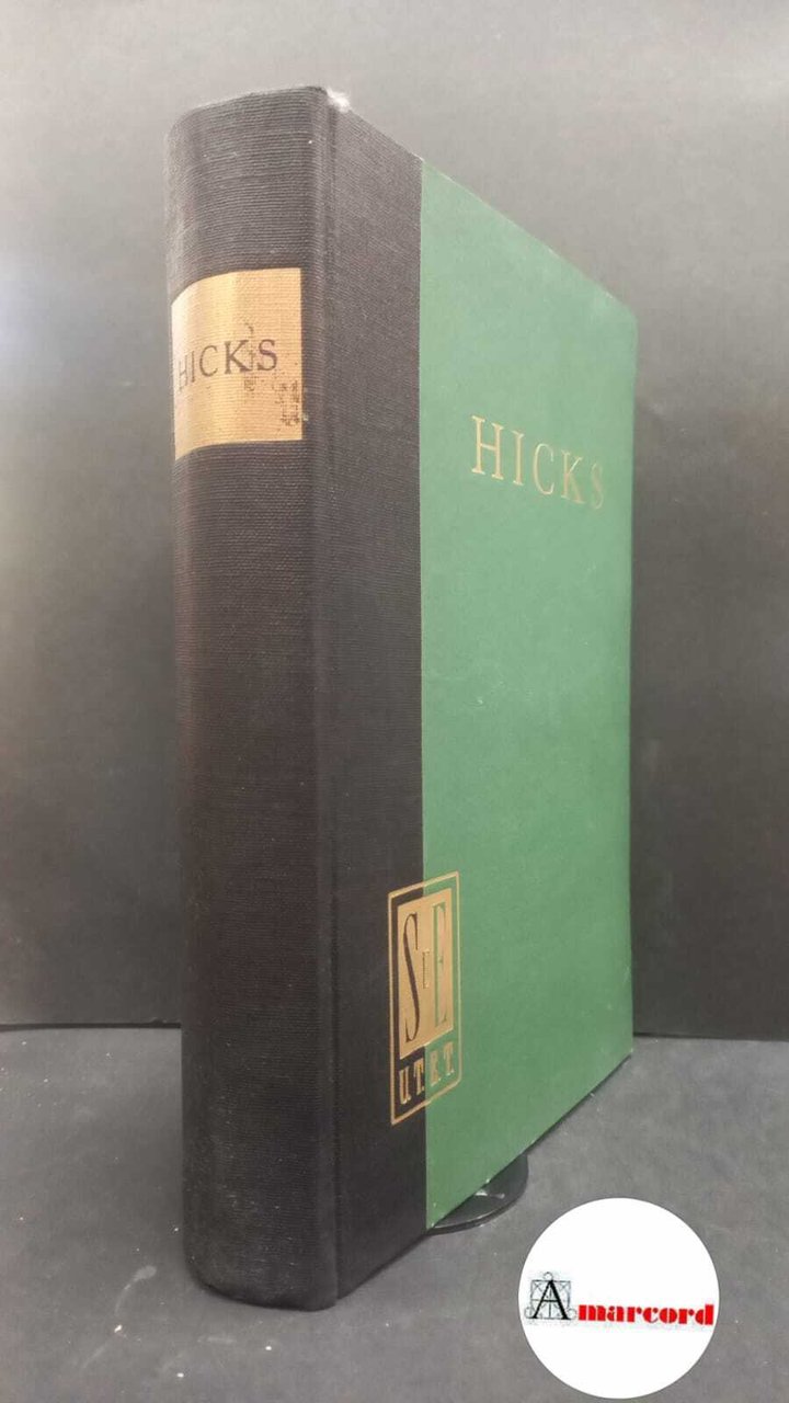 Hicks John Richard, Valore e capitale, Utet, 1954. | Immagine principale