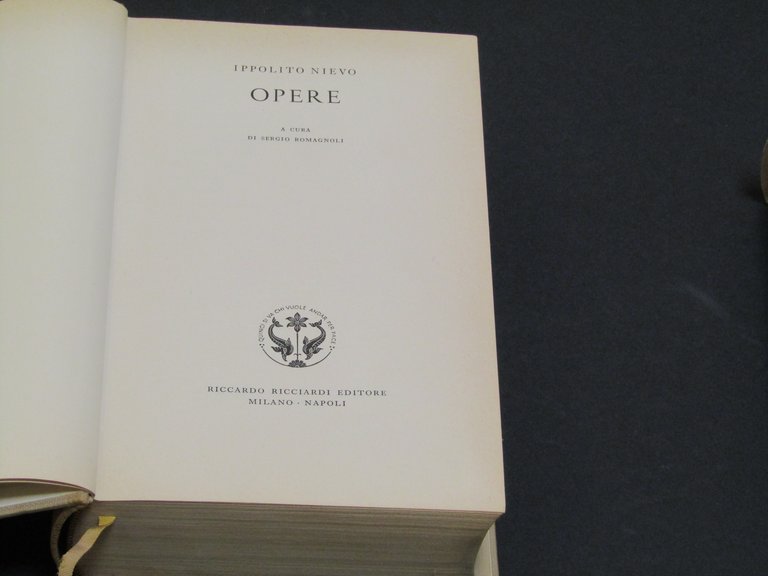 Ippolito Nievo. Opere