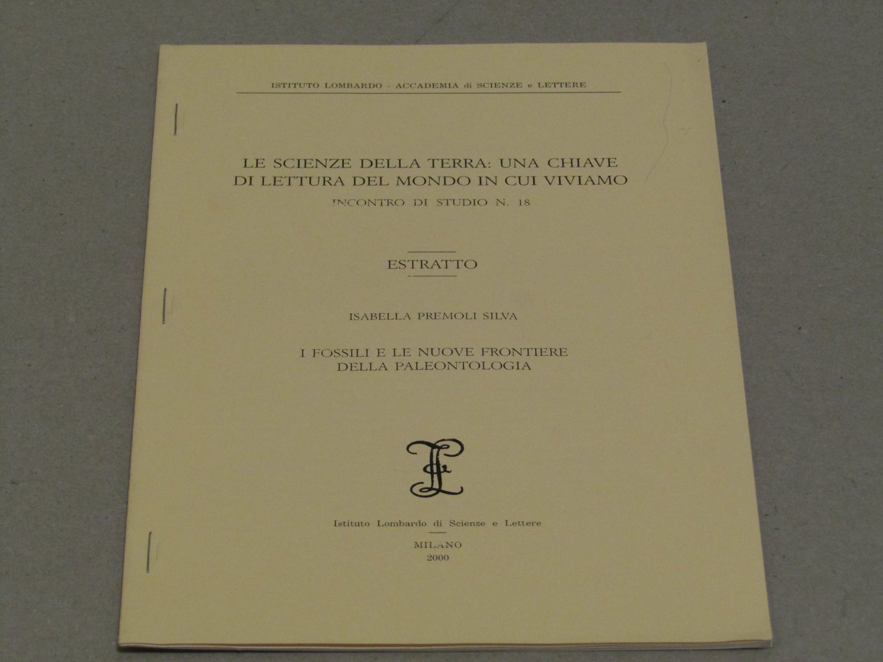 Isabella Premoli Silva. I fossili e le nuove frontiere della …