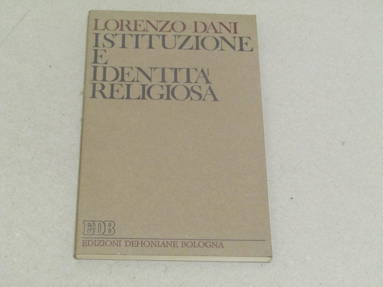 Istituzione e identità religiosa | Immagine principale