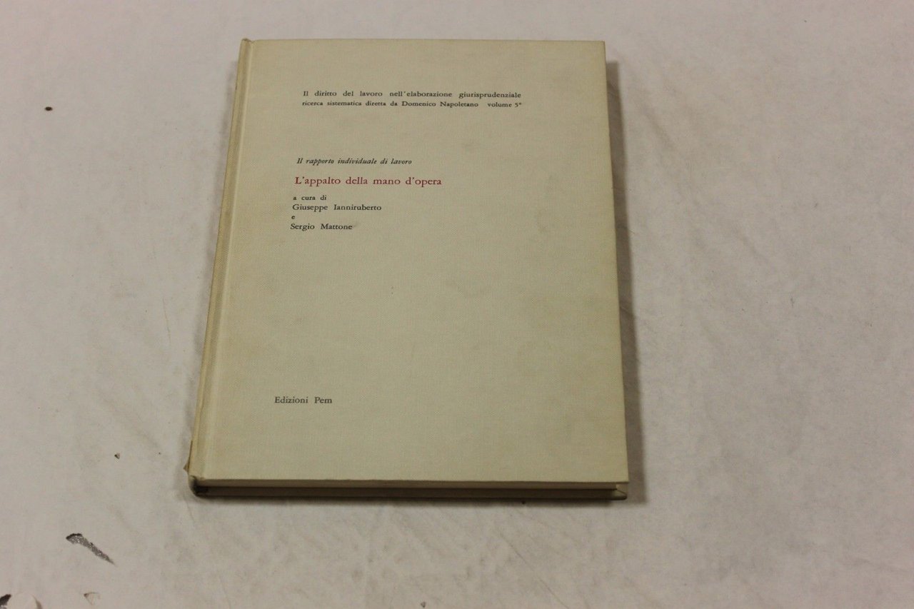 L'appalto della mano d'opera