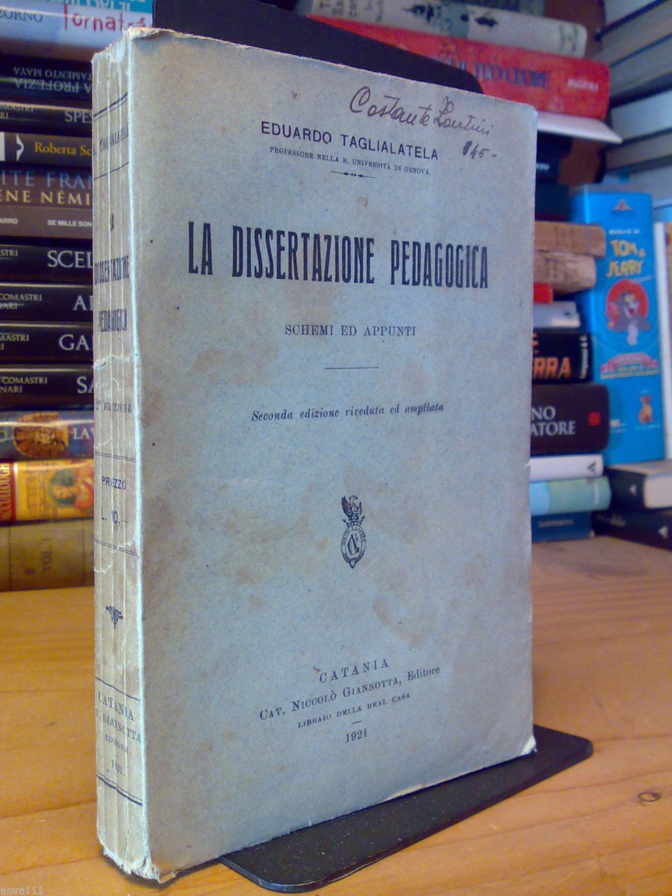 LA DISSERTAZIONE PEDAGOGICA - schemi ed appunti - 1921 - …