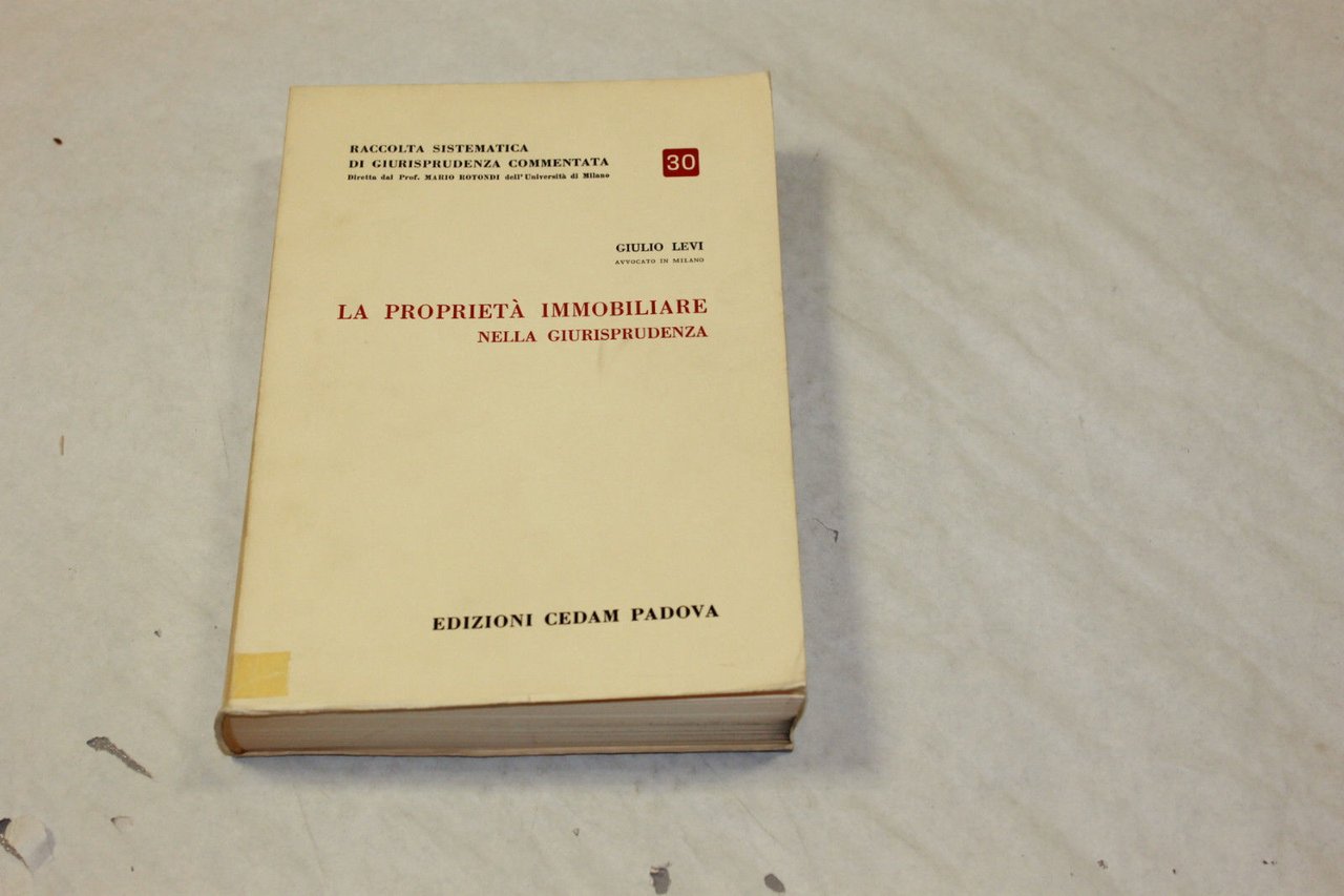 La proprietà immobiliare nella giurisprudenza