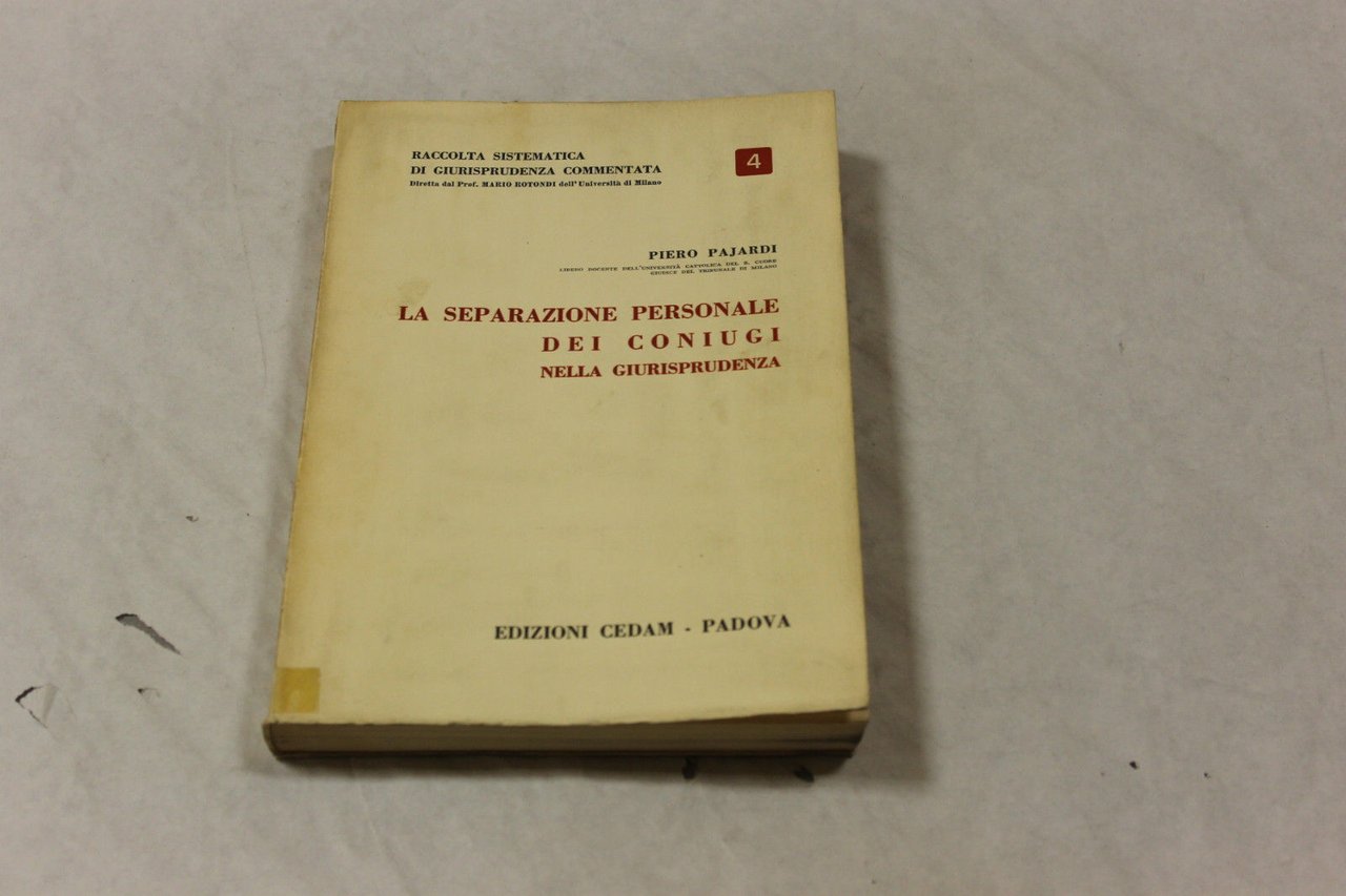 La separazione personale dei coniugi nella giurisprudenza