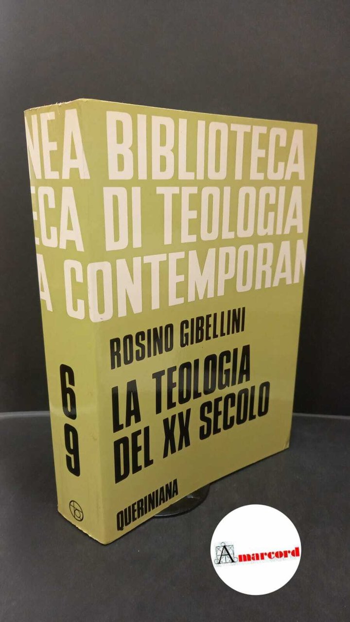 La teologia del 20. secolo Brescia Queriniana, 1997 | Immagine principale