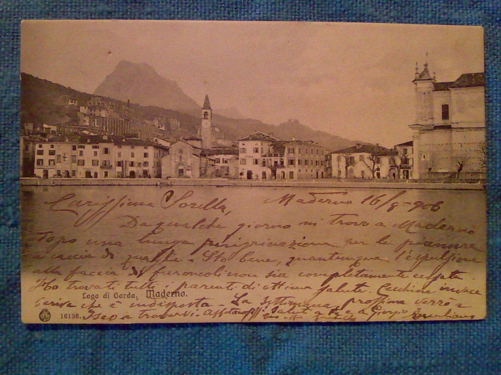 LAGO DI GARDA / MADERNO - 1906 (viaggiata con bollo)