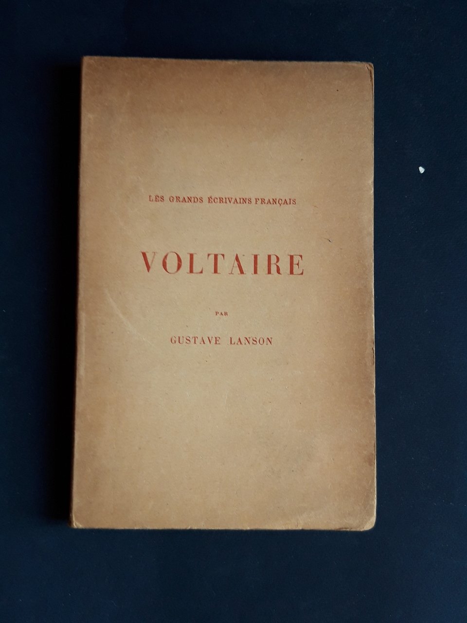 Lanson Gustave, Voltaire, Librairie Hachette, 1946