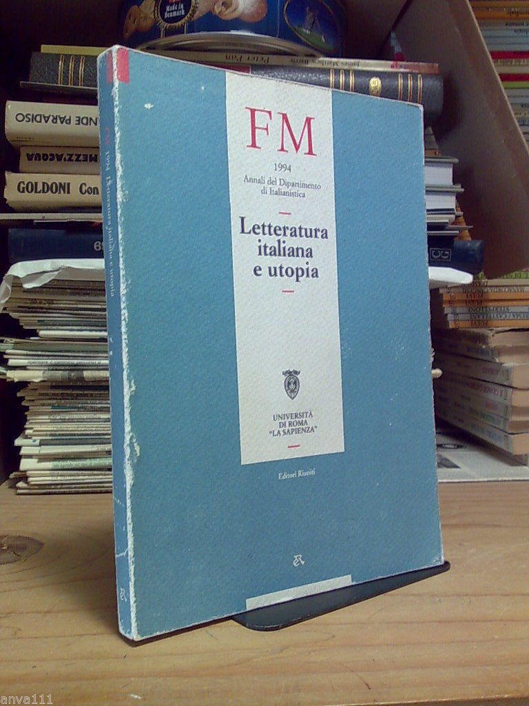 LETTERATURA ITALIANA E UTOPIA - 1995